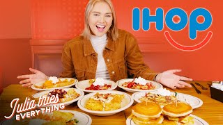 Trying IHOPs ENTIRE Pancake And Crepe Menu [upl. by Ahcila389]