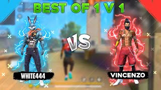 Vincenzo vs White444  Best of 1 vs 1 Pc Tournament  Garena free fire [upl. by Pyotr]