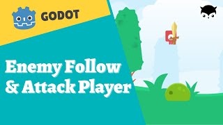 Godot Enemy Follow And Attack Player [upl. by Cleodal]