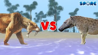 Smilodon vs Andrewsarchus  Prehistoric Beast Deathmatch S1E1  SPORE [upl. by Auqinihs186]