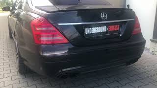 Underground Exhaust Mercedes W221 S420 CDI Stage 3 V8 Diesel Sound [upl. by Arvo]