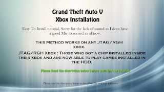 How to Install Grand Theft Auto On Xbox JTAGRGH Modded Xbox [upl. by Lumpkin]