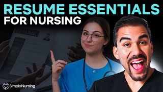 Resume Essentials For Nursing  New Grad Advice [upl. by Munsey61]