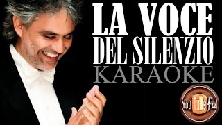 LA VOCE DEL SILENZIO KARAOKE [upl. by Aleafar126]