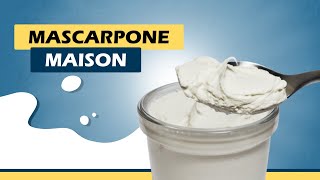 Recette mascarpone fait maison [upl. by Nairadal]