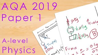 AQA 2019 Paper 1  Alevel Physics Past Paper [upl. by Odysseus]