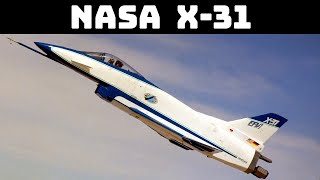 NASA X31  The Enhanced Fighter Maneuverability Demonstrator at Edwards AFB [upl. by Kaazi]