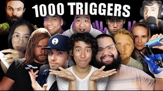 ASMR 1000 TRIGGERS WITH FRIENDS The Epic Collab [upl. by Ymac]