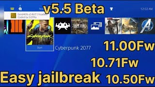 PS4 Jailbreak 105010711100  Lite Loader V55 Beta  GoldHen 24b174  100 Stable [upl. by Adnilreb514]