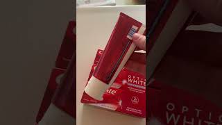 Colgate Optic White Teeth Whitening Toothpaste 3 Pack Review [upl. by Ear]