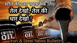 Watch for Crude Oil to predict steel markets  Iron amp Steel News Bulletin  Ep 43  Video  53  TSR [upl. by Neetsirhc]