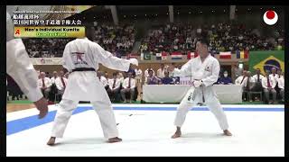 MULOLO Jonathan 🥋🇧🇪 vs HIKARU Hirose🥋🇯🇵  JKA WORLD CHAMPIONSHIPS 2024  QUART DE FINALE [upl. by Atinyl]