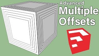 Multiple offsets in SketchUp [upl. by Sliwa]