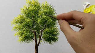 Easy Watercolor Painting  Tree [upl. by Atteiram]