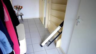 Handicare Stairlifts  Freecurve hinged rail option [upl. by Alitta]