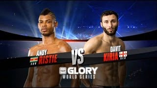 GLORY 14 Zagreb  Lightweight Title Fight Davit Kiria vs Andy Ristie Full Video [upl. by Bopp]