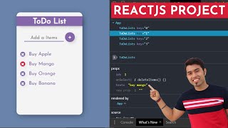 Building a Todo List App Project in ReactJS from Scratch in Hindi in 2020 [upl. by Rona131]