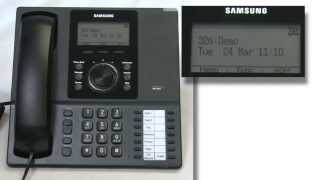 How To Set the Date and Time on a Samsung OfficeServ Telephone System SMTi5210 [upl. by Noonan525]