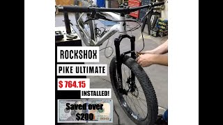 2021 RockShox Pike Unboxing and install  How to install a bicycle fork tutorial [upl. by Lowrie882]