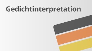 Eine Gedichtinterpretation schreiben – Hauptteil  Deutsch  Textanalyse und interpretation [upl. by Leuqram]