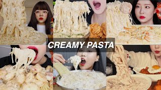 CREAMY PASTA MUKBANG [upl. by Uchish393]