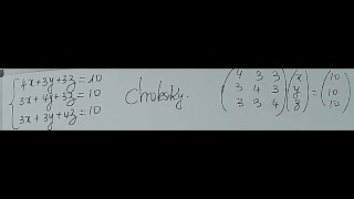 Décomposition de Cholesky [upl. by Etnuahs]