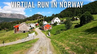 Virtual Running Videos For Treadmill  Virtual Run  Asphalt To Trails Along The Fjord In Norway 4k [upl. by Draner230]