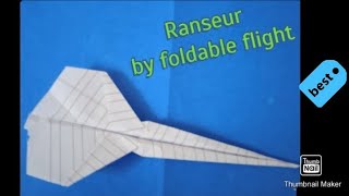 Ranseur by foldable flight [upl. by Siuluj]