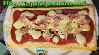 Pizza super facile e buonissima con pane per tramezzini Ricetta [upl. by Panayiotis]