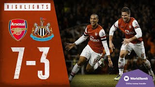 🔥WALCOTT ON FIRE  Arsenal 73 Newcastle United  Classic highlights  2012 [upl. by Meyer]