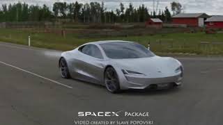 Tesla Roadster Concept Video Shows 11Seconds 060 mph Acceleration With Spacex Thruster [upl. by Frederich]