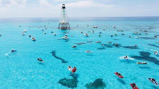 Alligator Reef Lighthouse in the Florida Keys Jet Ski Adventures [upl. by Nomra]