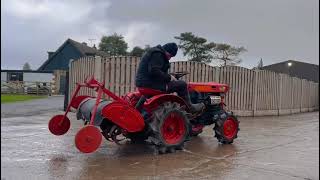 KUBOTA B6000 4WD COMPACT TRACTOR CW ROTAVATOR [upl. by Anurb]