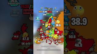 What is the crime index in your country 👀🚔 shorts map europe geography [upl. by Inalan]