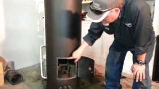 Waste Oil Heater made from electric water heater [upl. by Siulegroj868]