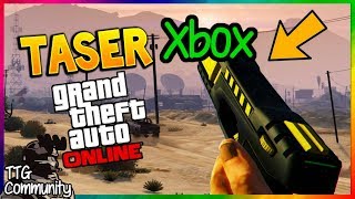 XBOX GTA 5 HOW TO GET THE TASER IN GTA ONLINE STICKS DROP UNLIMITED TASERS 142 [upl. by Talbert]