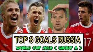 All Russian Goals in Group A  Round of 16 WORLD CUP 2018 [upl. by Adyol]