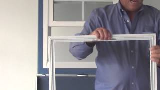 How To Replace an Extruded Full Screen in an SSeries DoubleHung Window [upl. by Adnovahs]