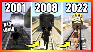 Evolution of TRAINS LOGIC in GTA Games 20012022 [upl. by Paza]