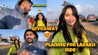 Ladakh ride with theamirmajid  giveaway😍 [upl. by Doralin]