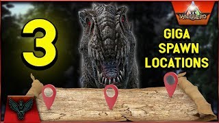 ARK Valguero All 3 GIGA SPAWN LOCATIONS [upl. by Jasmina849]