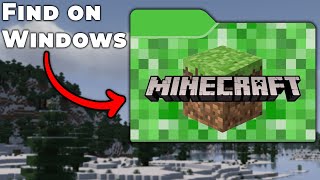 How To Find Your Minecraft Folder Windows PC [upl. by Ancel]