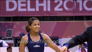 Dangal inspiration Geeta Phogat fights for Gold with Emily Bensted at Commonwealth Games 2010 [upl. by Akemrehs]