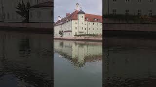 Beautiful view of Isar river Landshut Germany isar landshut germany travel shorts shortvideo [upl. by Bakerman]