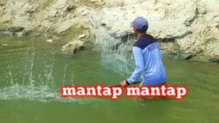 Cara jitu menjaring ikan di sungai agar dapat banyak ikan  ikhtiar mancing im [upl. by Watkin]