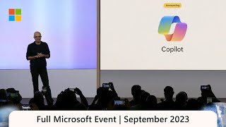 Full Event  MicrosoftEvent September 21 2023 [upl. by Yantruoc]