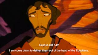 The Prince of Egypt 1998  The Burning Bush Scene Biblical subtitle [upl. by Eeima]