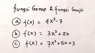 Fungsi Genap dan Fungsi Ganjil  Matematika SMA [upl. by Noxid]