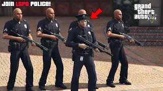 GTA 5  How To Join the Police STORY MODE OFFLINE [upl. by Ruthann]