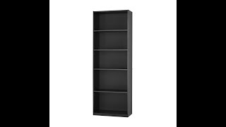 Mainstays 5Shelf Bookcase Guided Assembly [upl. by Benetta771]